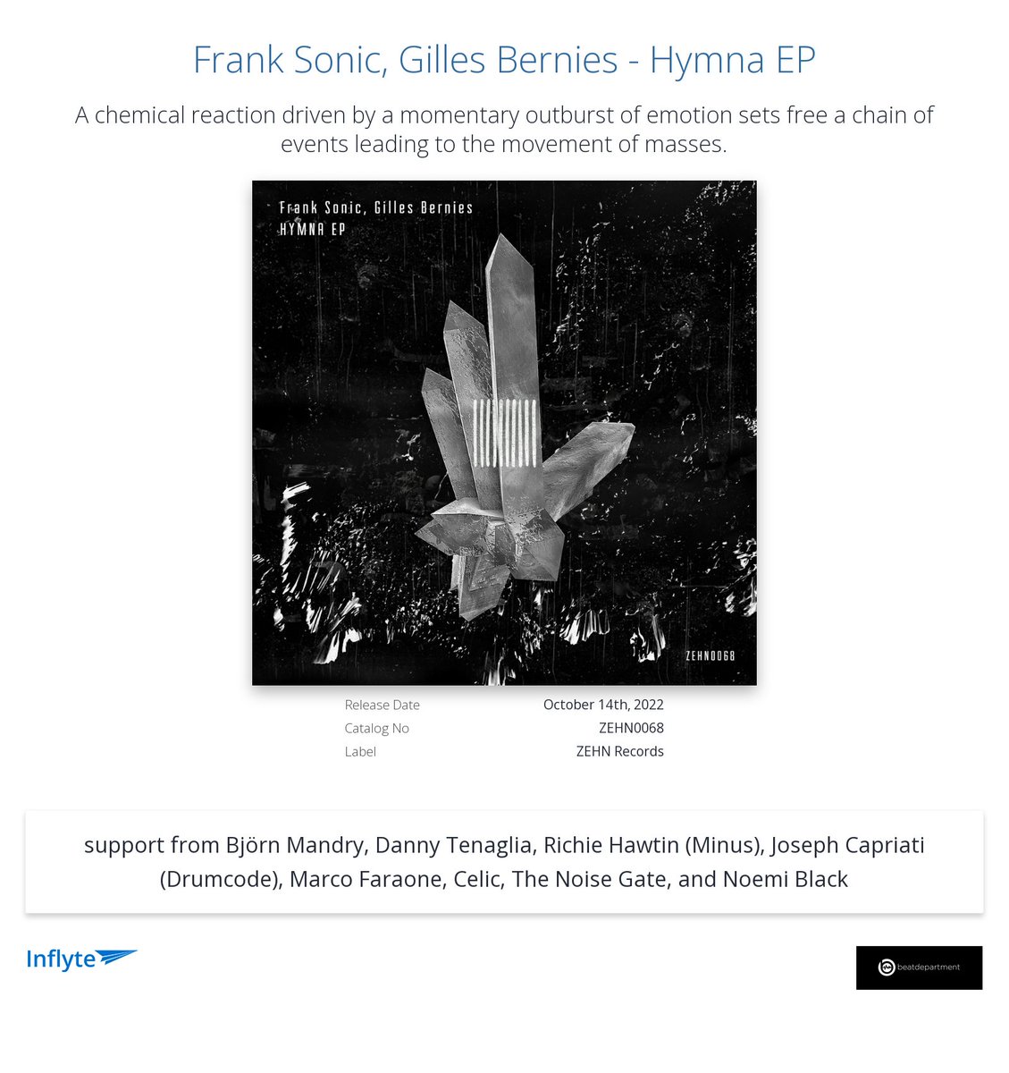 Frank Sonic (@franksonic) on Twitter photo Cheers <a href="/nicomasseyeff/">Nicolas Masseyeff</a> for the review "Cool release. Support !"
inflyteapp.com/r/nbc6fu Cheers <a href="/nicomasseyeff/">Nicolas Masseyeff</a> for the review "Cool release. Support !"
inflyteapp.com/r/nbc6fu