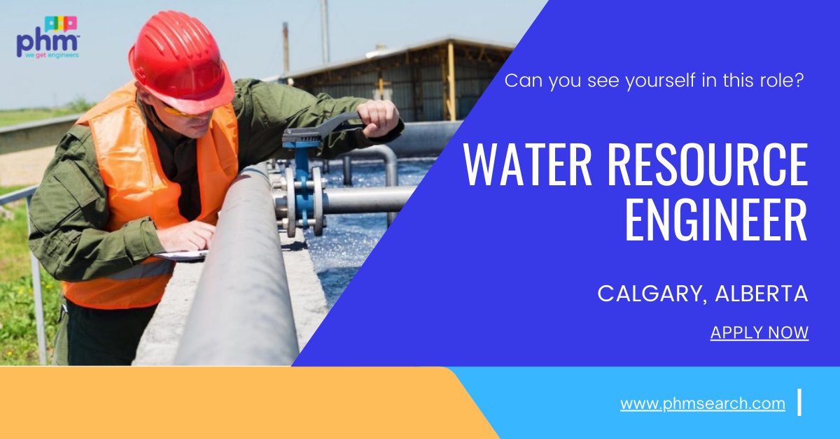 PHMSearch's tweet image. Can you see yourself in this role?

Our client in Calgary, AB is seeking a Water Resources Engineer to join their growing team!

bit.ly/3dYIIn1
