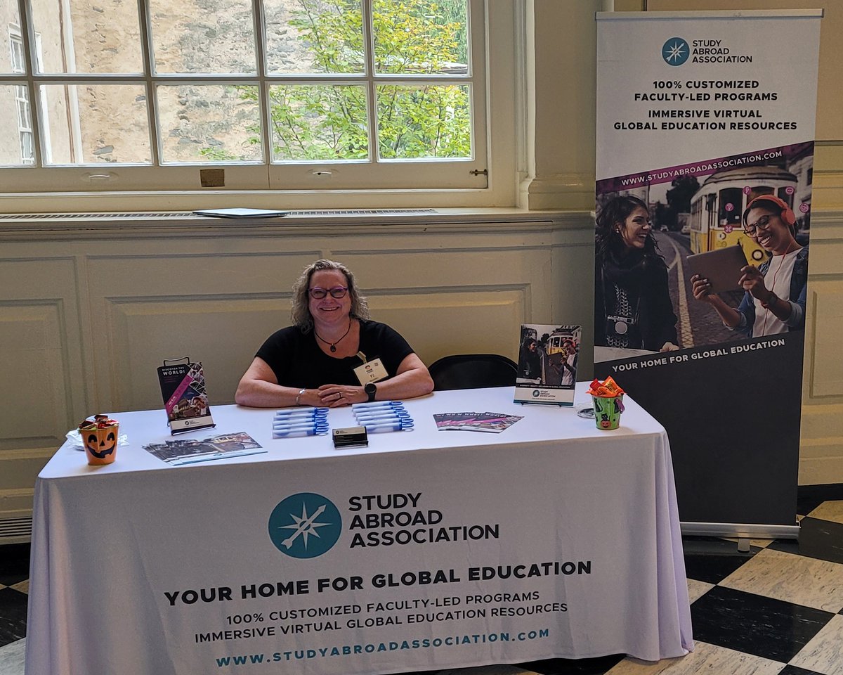 studyabroadasoc's tweet photo. We're here at @PACIEglobal! Stop by our exhibit table, and don't forget to attend PJ's session "Virtual Experiences as Part of a Holistic Approach to Campus Internationalization" at 3:00 pm with @DelawareCCC's Alexandra Salas! #PACIE https://t.co/rXld9cdFj0