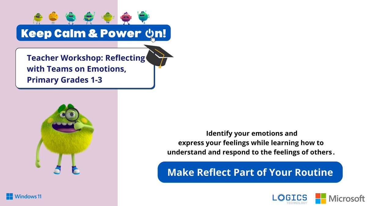 Help students 👨‍🎓👩‍🎓 identify, manage, & express their own emotions while learning how to understand and respond to the feelings of others using #MicrosoftReflect w/ @MicrosoftTeams Learn More and Register Here: logicstechnology.com/sel/ @MicrosoftEduCA