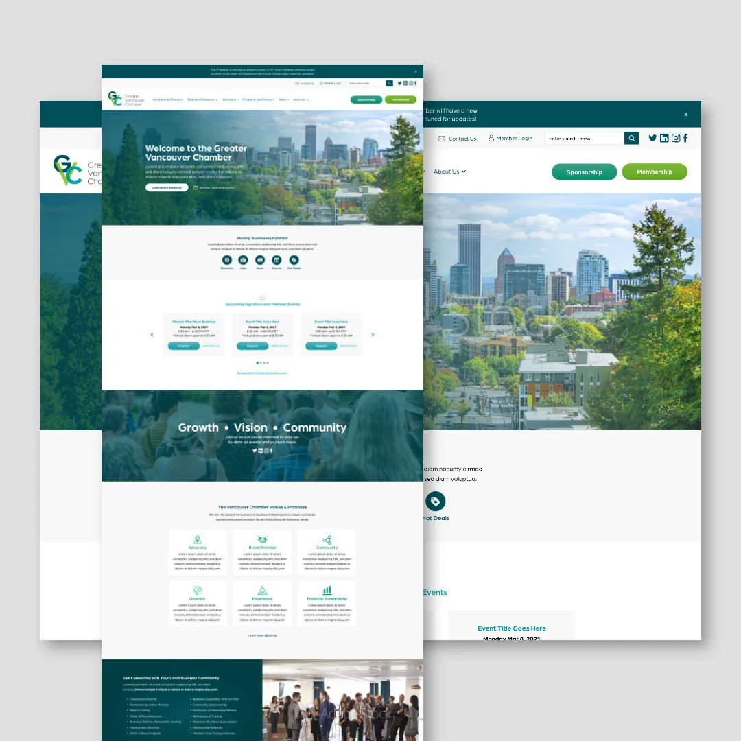 Webfor's tweet photo. Does this design give off beautiful PNW vibes or what?! 🌲 #WebDesign #WebsiteDesign #DesignTrends #NewWebsite #LocationPage #CRO #ConversionRateOptimization #UX #UserExperience #design https://t.co/FY0HLw7Bb6