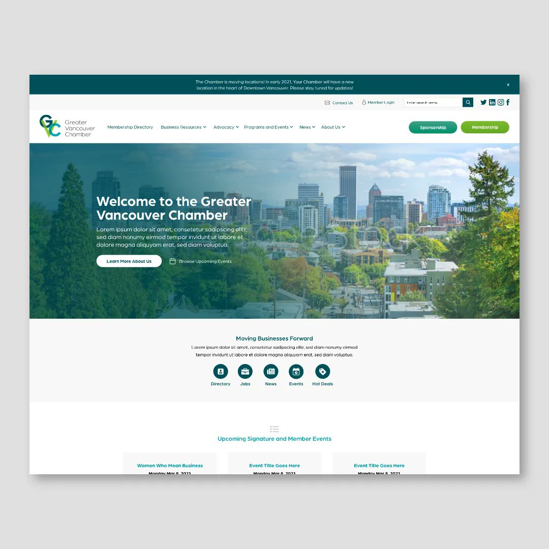 Webfor's tweet photo. Does this design give off beautiful PNW vibes or what?! 🌲 #WebDesign #WebsiteDesign #DesignTrends #NewWebsite #LocationPage #CRO #ConversionRateOptimization #UX #UserExperience #design https://t.co/FY0HLw7Bb6