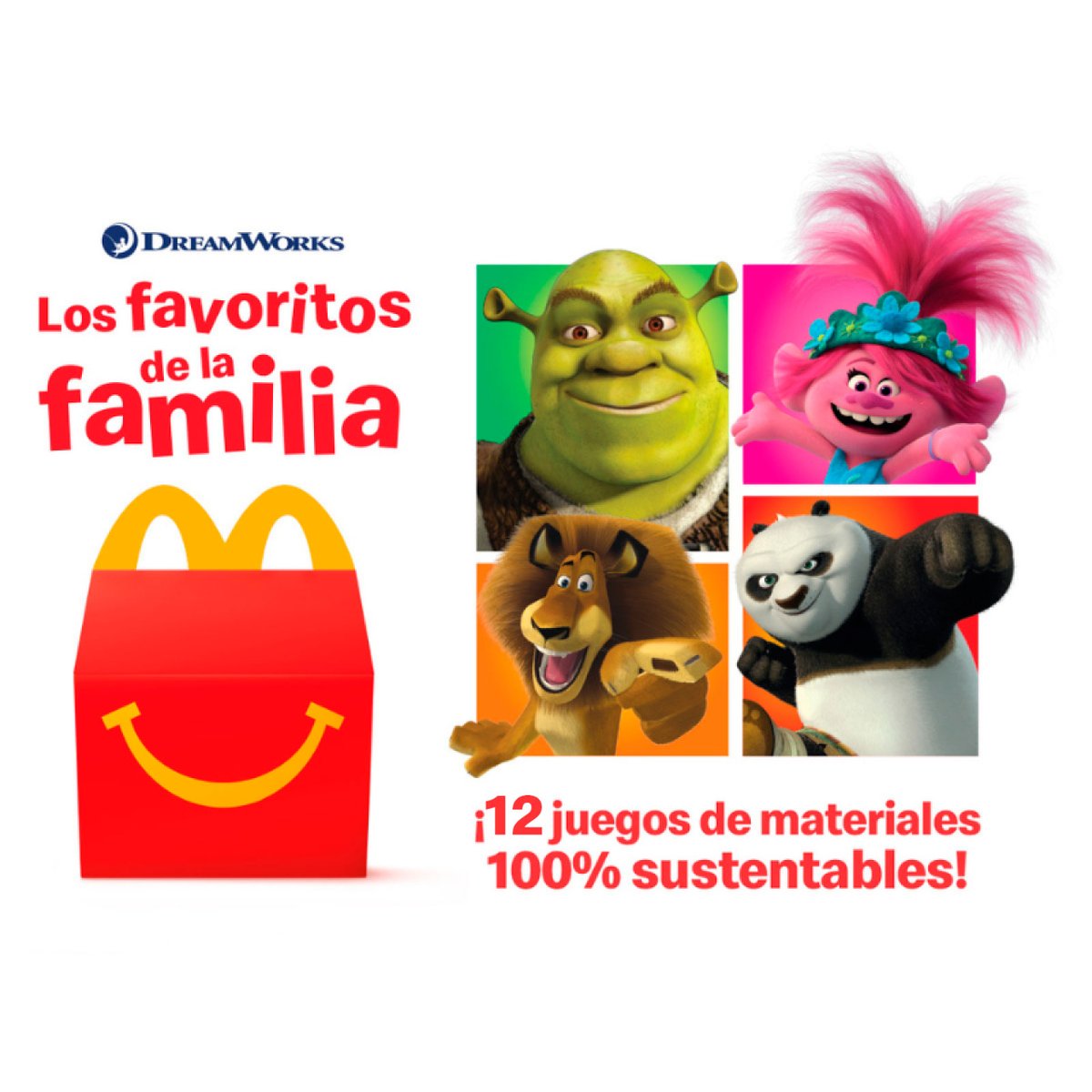 mcdmarbella's tweet photo. Shrek, Madagascar, Kung-Fu Panda, Cómo entrenar a tu dragón, Trolls, Boss Baby, Spirit, Los Croods...  😵😵😵

¡No importa si eres del equipo Shrek, un fanático de Poppy o si amas a Alex y Marty, esta es tu colección!

#McDmarbella #McDonalds #Marbella #HappyMeal #Dreamworks https://t.co/LkptZKOSrU