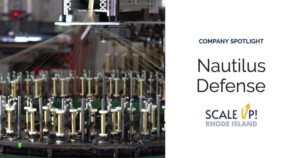 Pawtucket-based Nautilus Defense builds state-of-the-art textile-integrated systems for monitoring high-value assets and their environments. Nautilus Principal, Jim Owens will be presenting at Scale Up! RI Showcase on October 5.

Reserve your spot: ow.ly/GxOo50KW1oZ