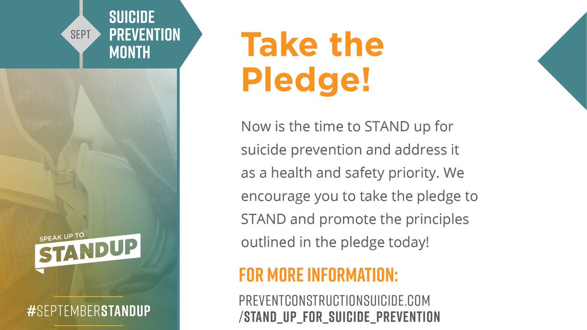 AWCI_INFO's tweet photo. As #SuicidePreventionMonth ends, we urge you to continue your commitment to #STANDupforSuicidePrevention all year long.
Take the pledge to promote the STAND UP principles today! https://t.co/bzkFnuDpJW
#SeptemberStandUp #SuicidePreventionMonth #AWCI22 #MyAWCI https://t.co/apLDFXGeiq