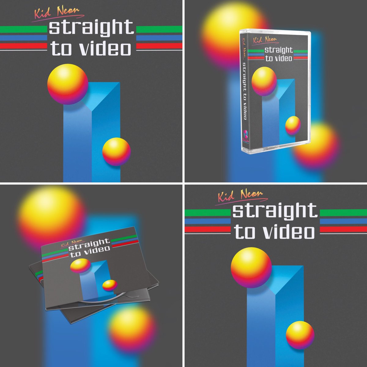TimeSlaveRec's tweet photo. Out Now:
‘Straight To Video’ by @KidNeonTSR - the brand new album available on Cassette / CD / Digital 

https://t.co/xcoxlxFnX0

#kidneon #straighttovideo #synthwave https://t.co/apoiLSjjeG