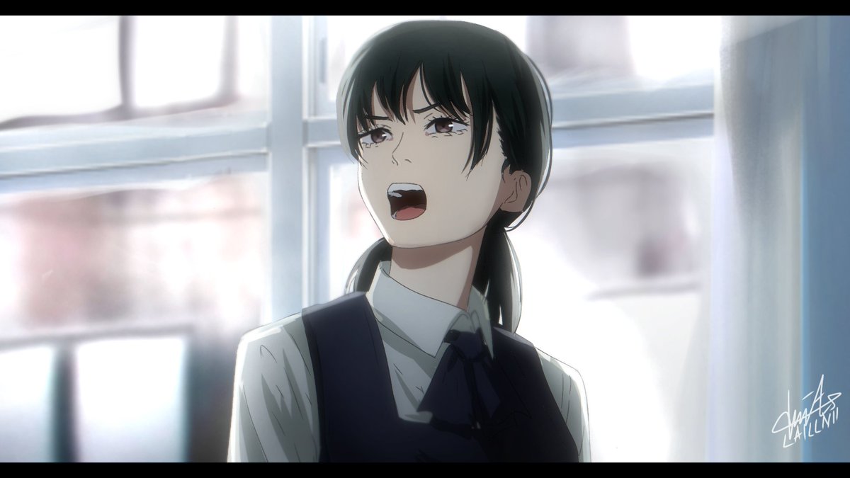 black hair letterboxed 2girls multiple girls twintails school uniform open mouth  illustration images