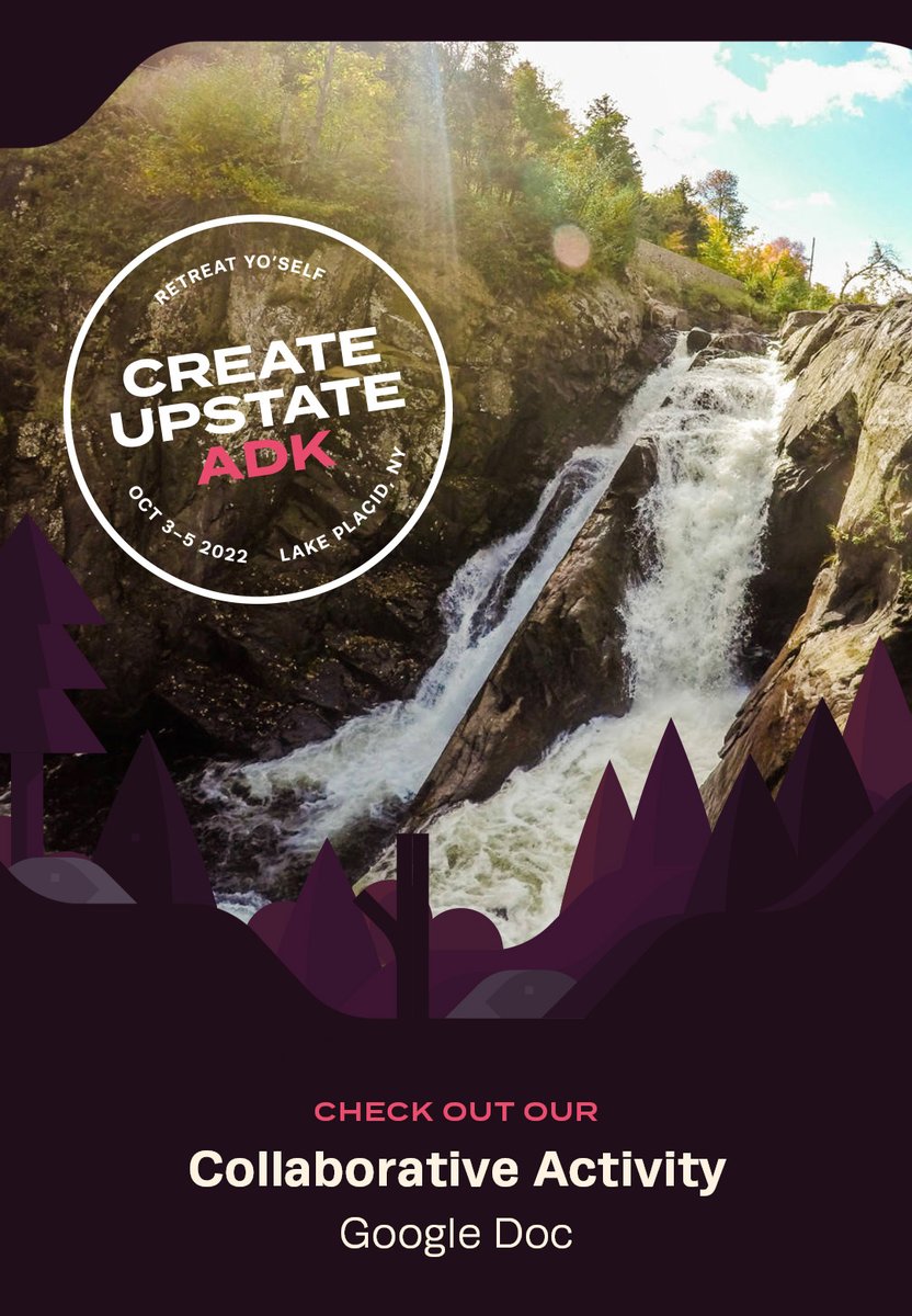 CreateUpstate's tweet image. Gameplanning what you&apos;ll explore in Lake Placid? You&apos;re not alone — get in on our collaborative doc!

Find the link here: createupstate.com/schedule#adven…