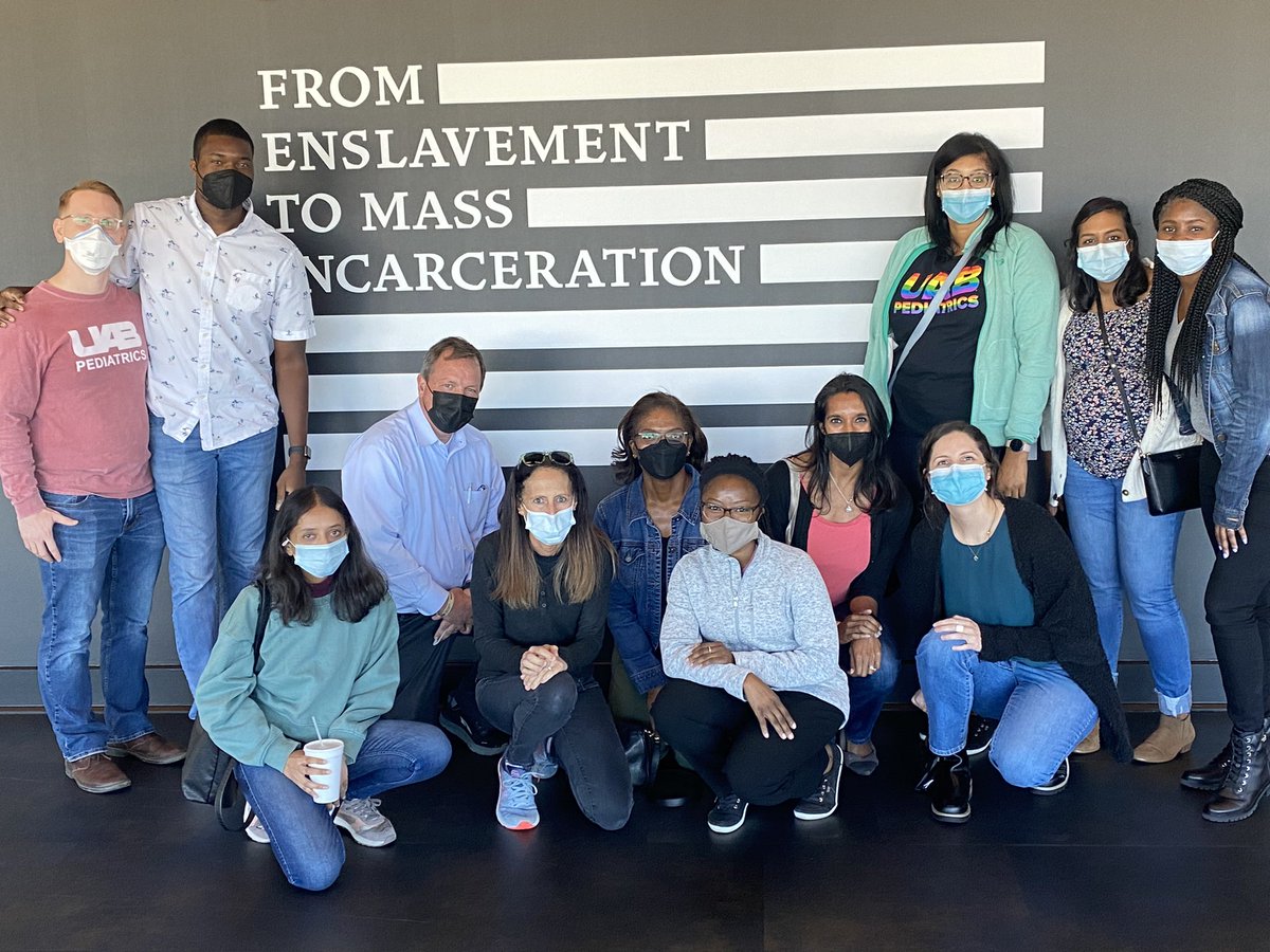 Day 1 of the <a href="/uabpeds/">UAB Department of Pediatrics</a> @uabpedsres Health Equity Scholars program started <a href="/LegacyMuseum/">The Legacy Museum</a> gaining a greater appreciation of the legacy of slavery.
