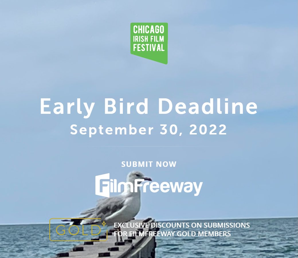 ChicagoIrishFF's tweet image. Missed the deadline? You can still save with code : EB2023 until Oct. 8, so wing those films to the Windy City before the bird leaves town.