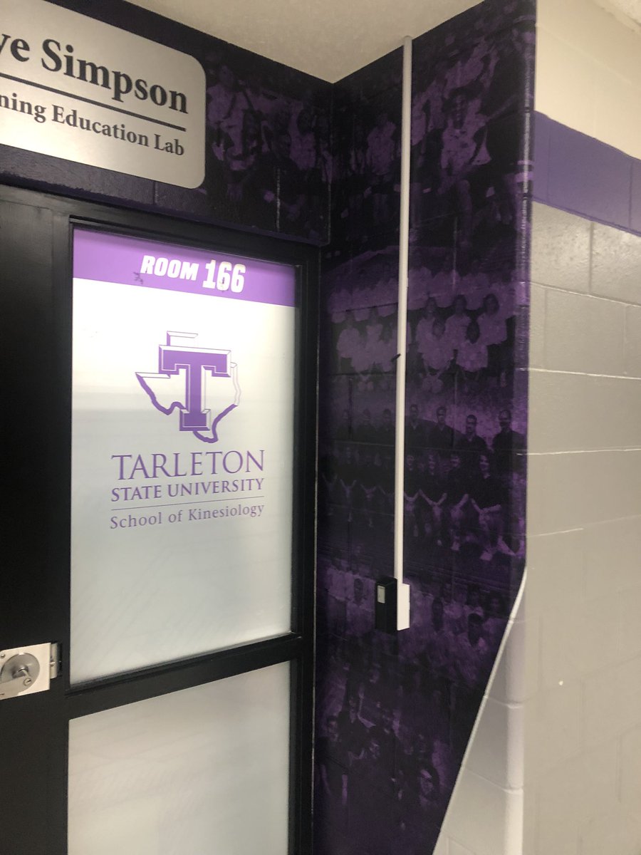 Well, it must be officially official….new signage and wraps are up on the Steve Simpson Athletic Training Lab.  We love having our MSAT space named after such a special person who exemplifies our values.  <a href="/SWATAD6/">SWATA</a> <a href="/NATA1950/">NATA</a> @tsata_team <a href="/CTATS07/">CTATS</a> <a href="/NTATS/">North Texas Athletic Trainers’ Society</a> <a href="/Tarleton_KINE/">Tarleton Kinesiology</a>