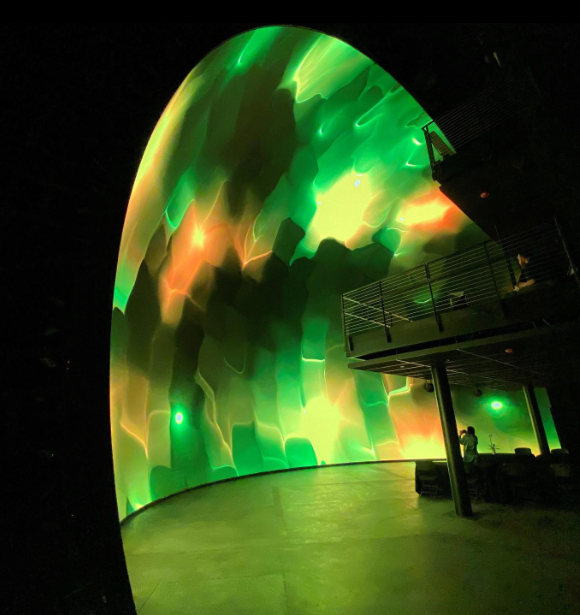 experiencecosm's tweet photo. At Cosm, we're pushing the realm of the possible.🌀
#ImmersiveExperience #Cosm #LEDDome https://t.co/oVPqnAtl96
