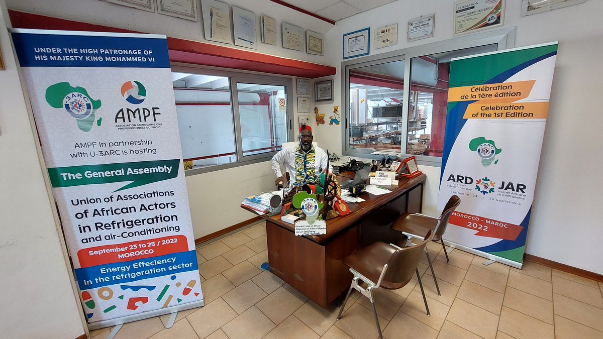 madi_sakande's tweet photo. After @U3arc General Assembly in Casablanca and the celebration of 1st Edition of African Refrigeration Day in Marrakech, it's time to get back to office!! 

#Refrigeration is the key for sustainable socio-economic development in Africa !!!
@_AfricanUnion https://t.co/rsoN2bQ5LR