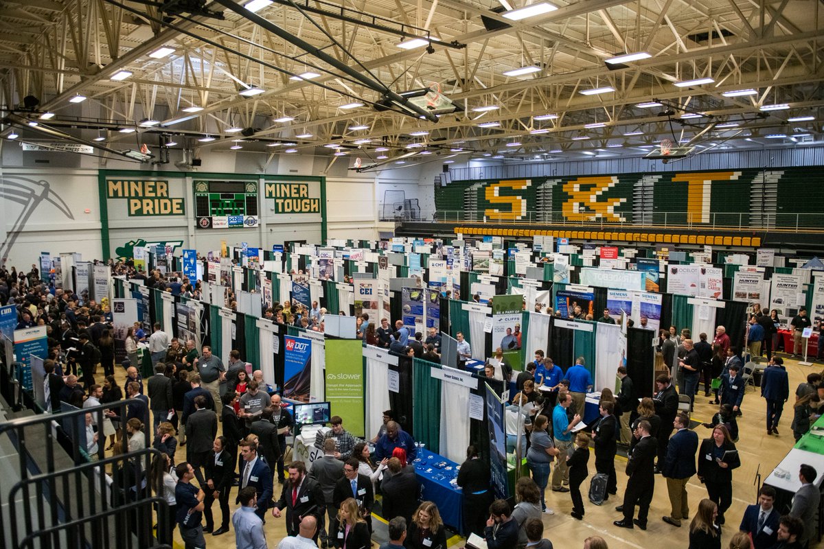 MissouriSandT's tweet photo. 440 employers, hundreds of interviews and thousands of connections. Which offer will you accept? 💼
#FallCareerFair #MinerPride https://t.co/DUzbGK39At