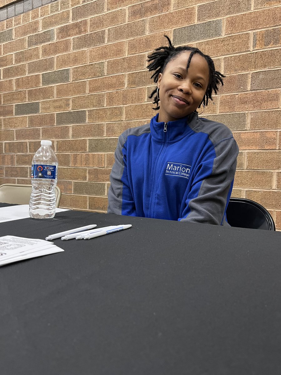 co_hhs's tweet photo. Ran into a beautiful former Prexy at strive fair! Over 60 colleges here to talk to our students. @MarionTech https://t.co/MMJRz2dxeY