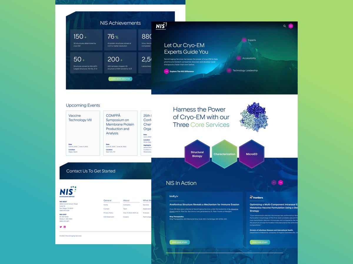 ScalerMarketing's tweet photo. Science doesn't have to be boring.
@NanoimagingS gets that and that's why they are an industry leader.
@webflow #webflow #cryoem #cryoct #lifescience #structurebiology #website #design #biopharma https://t.co/55bmIh8u0i