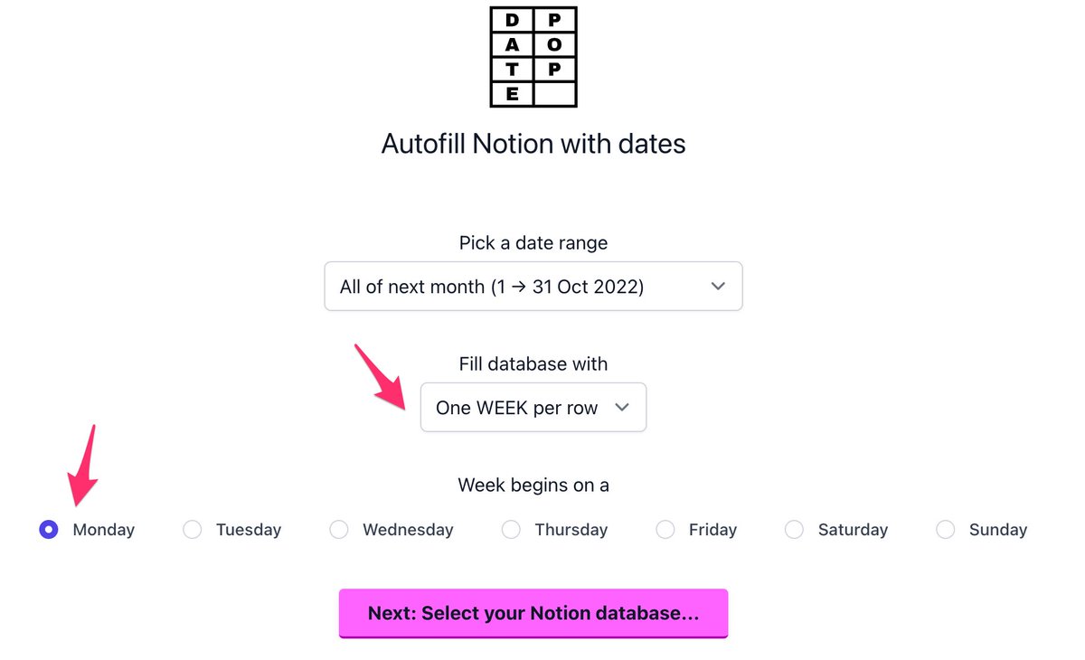 DatePop | Autofill dates for Notion tweet media