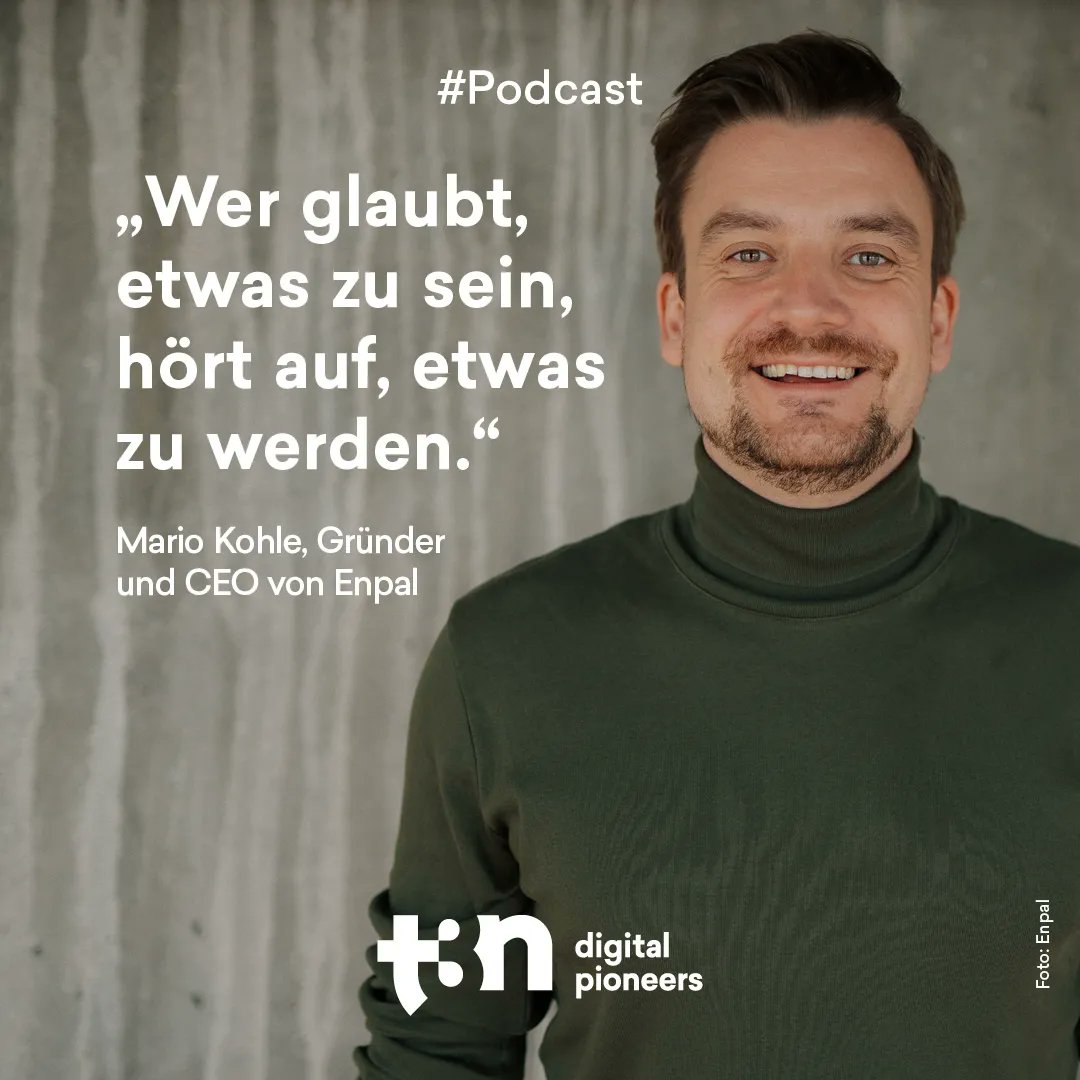 t3n's tweet image. Findest du das Zitat von Enpal-Gründer und -CEO Mario Kohle passend, wenn es um berufliche Entwicklung geht? Dass es bei Gründungen Hochs und Tiefs gibt, erzählt er im #t3n-Podcast im Gespräch mit unserer Autorin Insa Schniedermeier: t3n.de/news/?p=150264… 
#greentech #unicorn