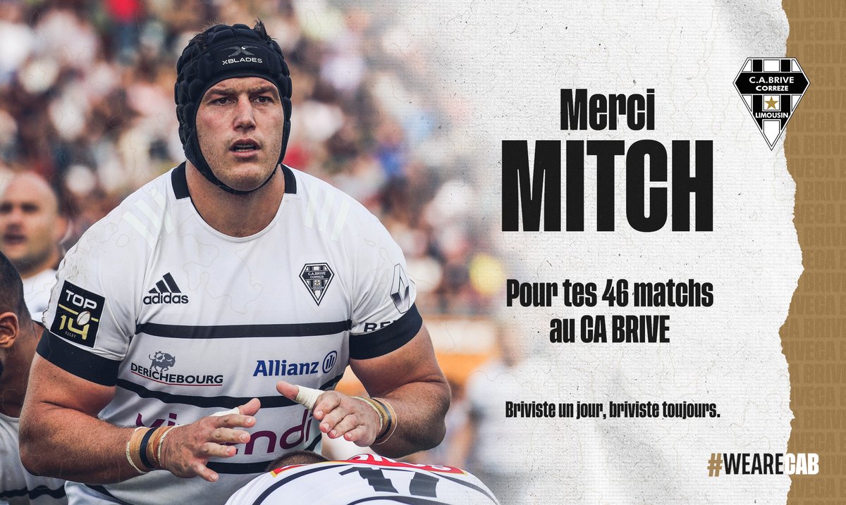 CABCLRUGBY's tweet image. Mitch Lees annonce mettre fin à sa carrière sportive sur blessure : « Je veux remercier les supporters et la @villedebrive qui m’ont accueilli avec ma famille... ». 

📰 bit.ly/3LWHJ35

Mitch Lees vous donne rdv à la mi-temps de #CABAB pour vous adresser un mot.