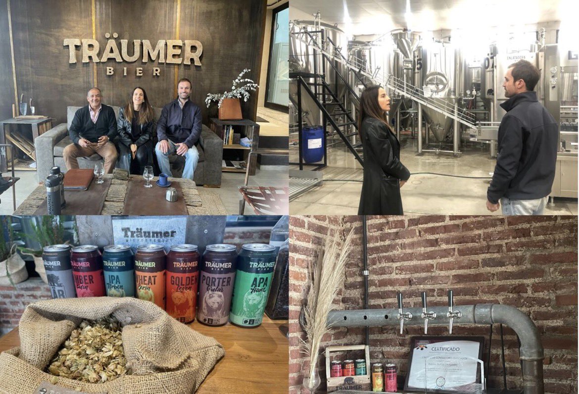 cquintagoy's tweet photo. Espectacular experiencia acompañando a las empresas cordobesas en su proceso de transformación digital junto a la UTD de la @ubpascal . Con Daniel Molina, estuvimos en Montecristo, visitando la fábrica de Träumer Bier. https://t.co/L4zV0IVin0