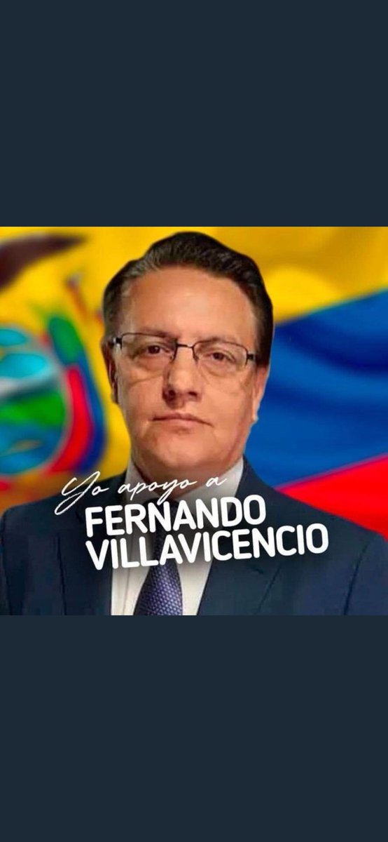 EL PUEBLO ECUATORIANO APOYA TOTALMENTE A FERNANDO VILLAVICENCIO......😎🇪🇨