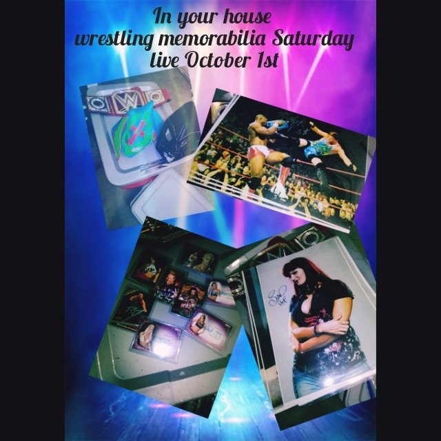 Tomorrow night 6:00 p.m. in your house wrestling memorabilia https://t.co/op3yJNdRQC https://t.co/MLyZdD7Gpk