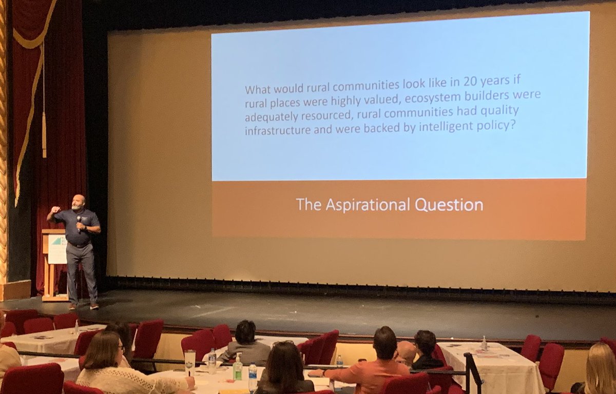 At the <a href="/RuralRISE/">RuralRISE</a> Summit in Emporia, Kansas where <a href="/iamdellgines/">Dell Gines</a> asks THE aspirational question about rural economic development and entrepreneurship — what would it look like to you?