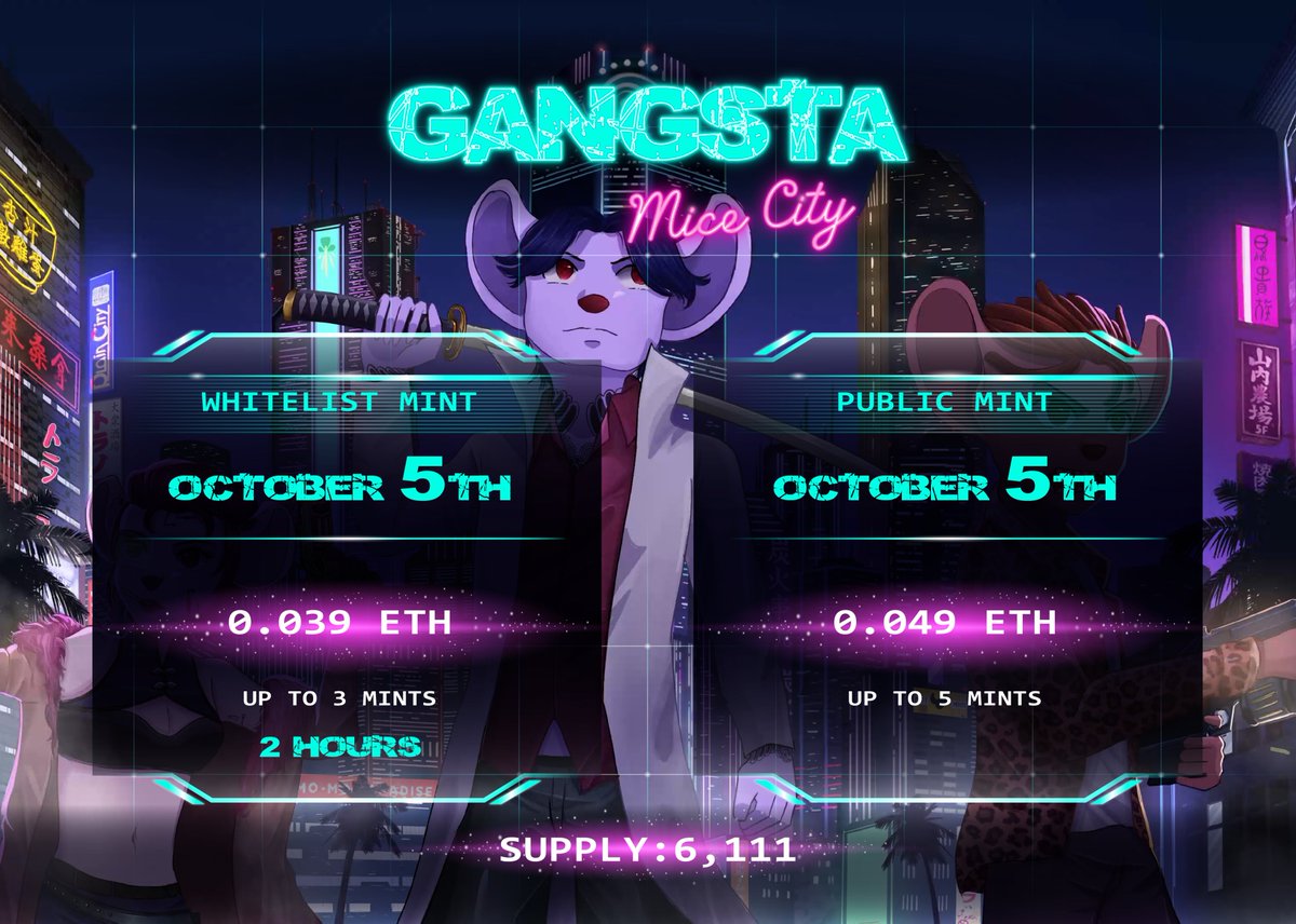 Gangsta Mice City tweet media