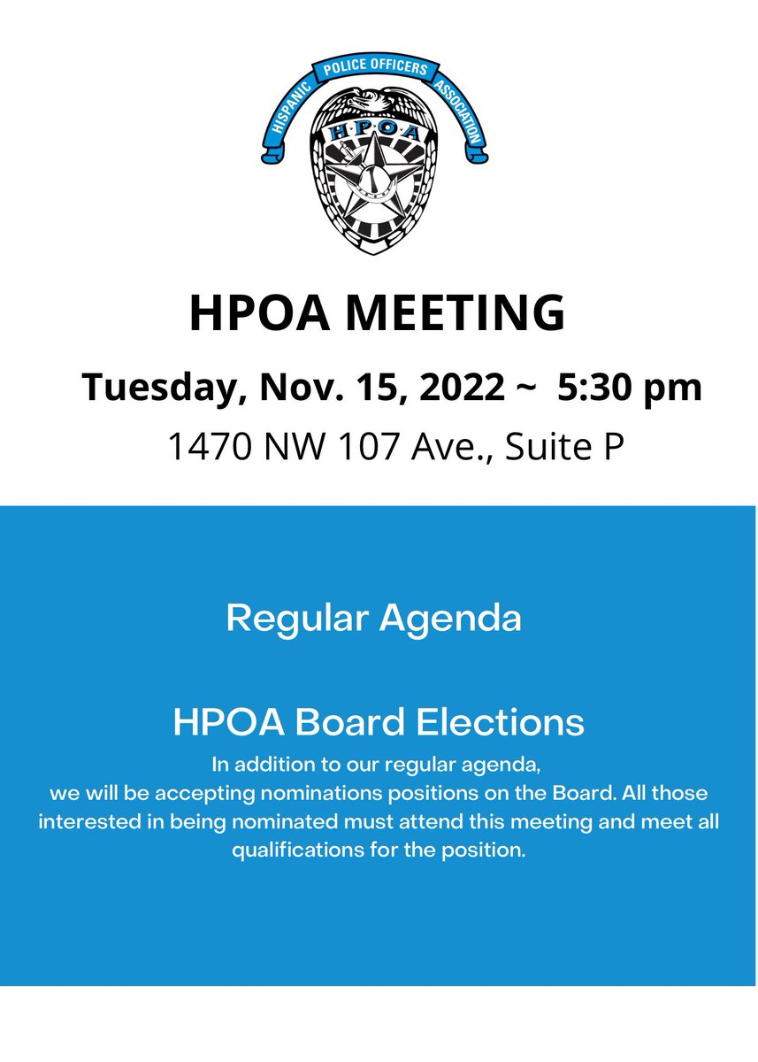 Hispanic Police Officers Association (@hpoa_dade) on Twitter photo 