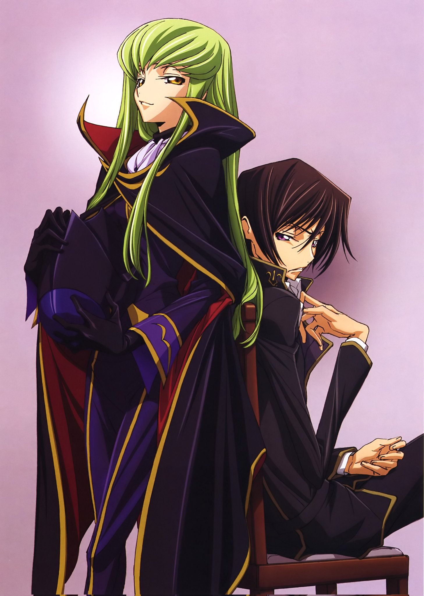 Official Art] Lelouch & C.C  Code geass, Code geass c.c, Anime