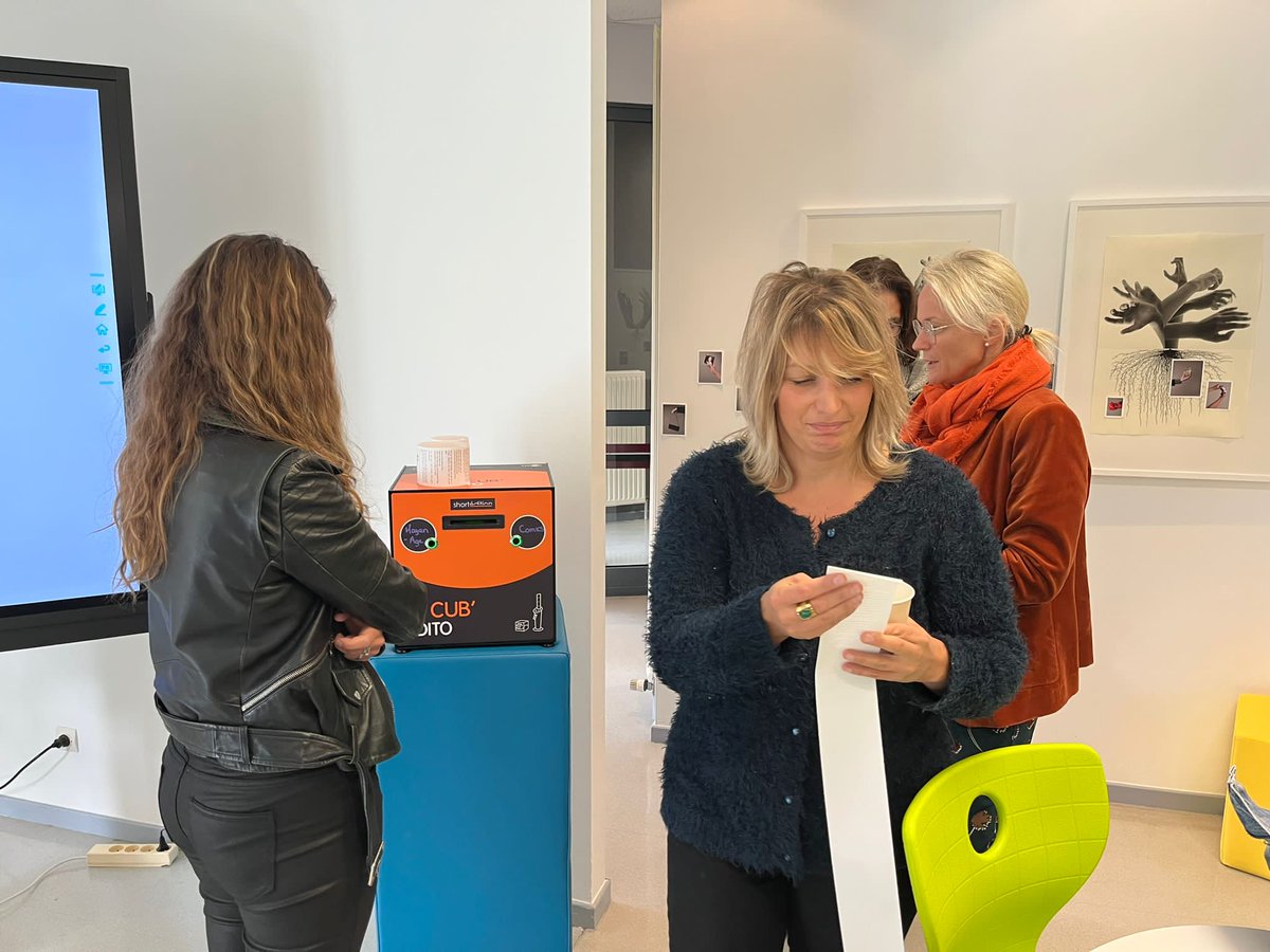alanzeroti's tweet photo. Réunion du GTP Lettres et numérique au laboratoire numérique du secteur de Forbach. Découverte de ressources pour enrichir les pratiques enseignantes. Première présentation de #CoText et production de scénarios pédagogiques.
#PLANETE_FEDER
#atilf
#recherche
#lecture https://t.co/jSeEEXzBiz