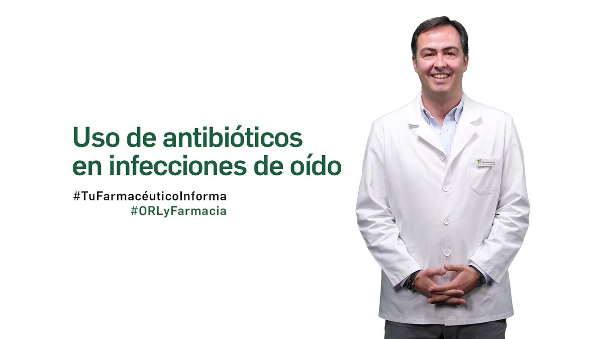belengvll's tweet photo. Uso de antibióticos en infecciones de oído.

#TuFarmacéuticoInforma, videoconsejo de la serie ORL y Farmacia de la mano de Ignacio Migoya.

Una iniciativa de @Farmaceuticos_ y @Medicina_TV con la colaboración de @ReigJofre 

📽️ https://t.co/Ojca8CSpGS

#ORLYfarmacia #Videoconsejo https://t.co/a7cjAI8yVb