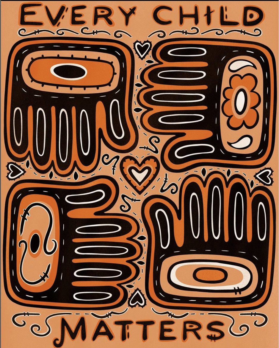 land_guardians's tweet photo. As we observe #NationalDayforTruthandReconciliation we carry heavy hearts for all those who did not come home from so-called residential schools and honour the strength and perseverance of our survivors and communities. Art by: @tallestcree https://t.co/YQSb9mYgyJ