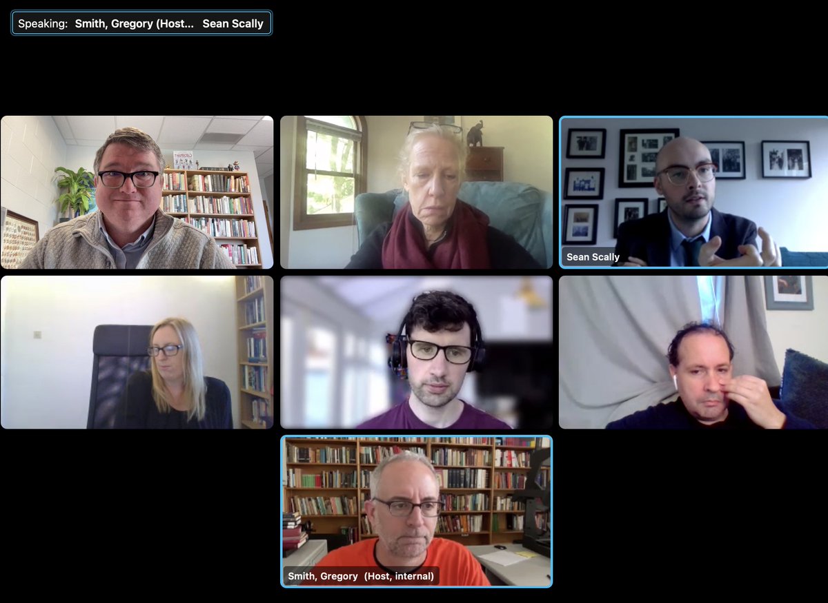 ProfWehrman's tweet photo. Congratulations to Dr. Sean Scally @SM_Scally for successfully defending his dissertation "Only the Dregs Would Be Left: Eugenic Masculinity in Britain and the United States, 1890-1920." 

Don't let my awful screenshot fool you, his committee was wholly impressed. https://t.co/aALdOgMOoG