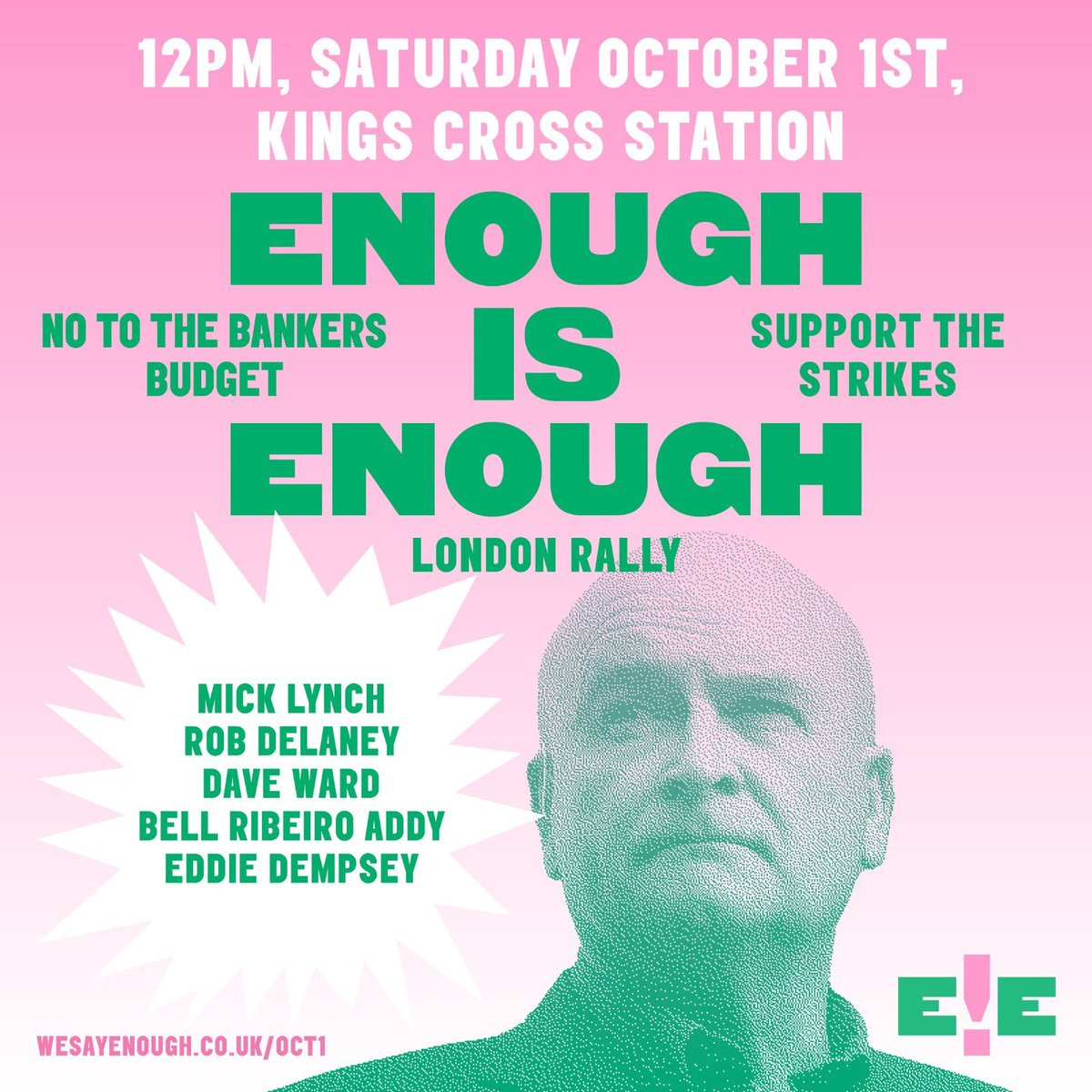 jeremycorbyn's tweet photo. Tomorrow, I’ll be standing with Islington workers, unions and residents to say #EnoughisEnough. 

Join us at Kings Cross station at 12PM to rally in support of the RMT, CWU and every worker up and down the country fighting for what’s theirs. https://t.co/iuhwoZdwto
