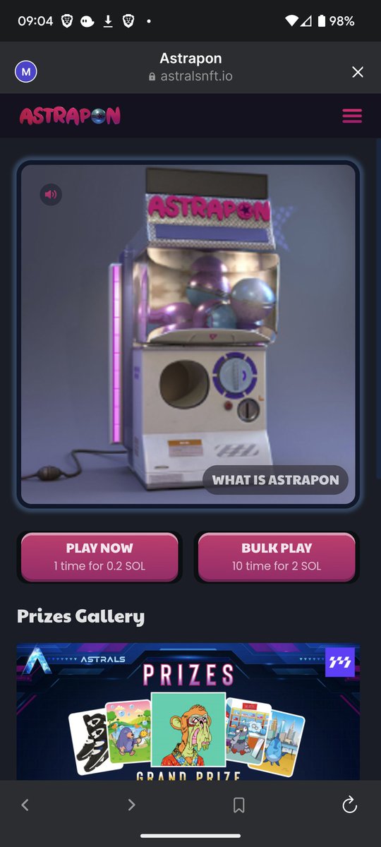ASTRALS ๐ซ (@astrals_nft) on Twitter photo GM๐ซ
The mobile version of The Astrapon is now ๐ฅLIVE๐ฅ.
Added 5 new SPL tokens to re-roll with:
$FOXY
$WHEY
$FORGE
$BOKU
$SHDW
<a href="/FamousFoxFed/">Famous Fox Federation ๐ฆ๐ </a> <a href="/ShreddedApes/">Shredded Apes</a> <a href="/BlocksmithLabs/">Blocksmith Labs</a> <a href="/BoryokuDragonz/">Bลryoku Dragonz</a> <a href="/GenesysGo/">GenesysGo</a>
These exciting new additions let more people jump in and play, anywhere. GM๐ซ
The mobile version of The Astrapon is now ๐ฅLIVE๐ฅ.
Added 5 new SPL tokens to re-roll with:
$FOXY
$WHEY
$FORGE
$BOKU
$SHDW
<a href="/FamousFoxFed/">Famous Fox Federation ๐ฆ๐ </a> <a href="/ShreddedApes/">Shredded Apes</a> <a href="/BlocksmithLabs/">Blocksmith Labs</a> <a href="/BoryokuDragonz/">Bลryoku Dragonz</a> <a href="/GenesysGo/">GenesysGo</a>
These exciting new additions let more people jump in and play, anywhere.