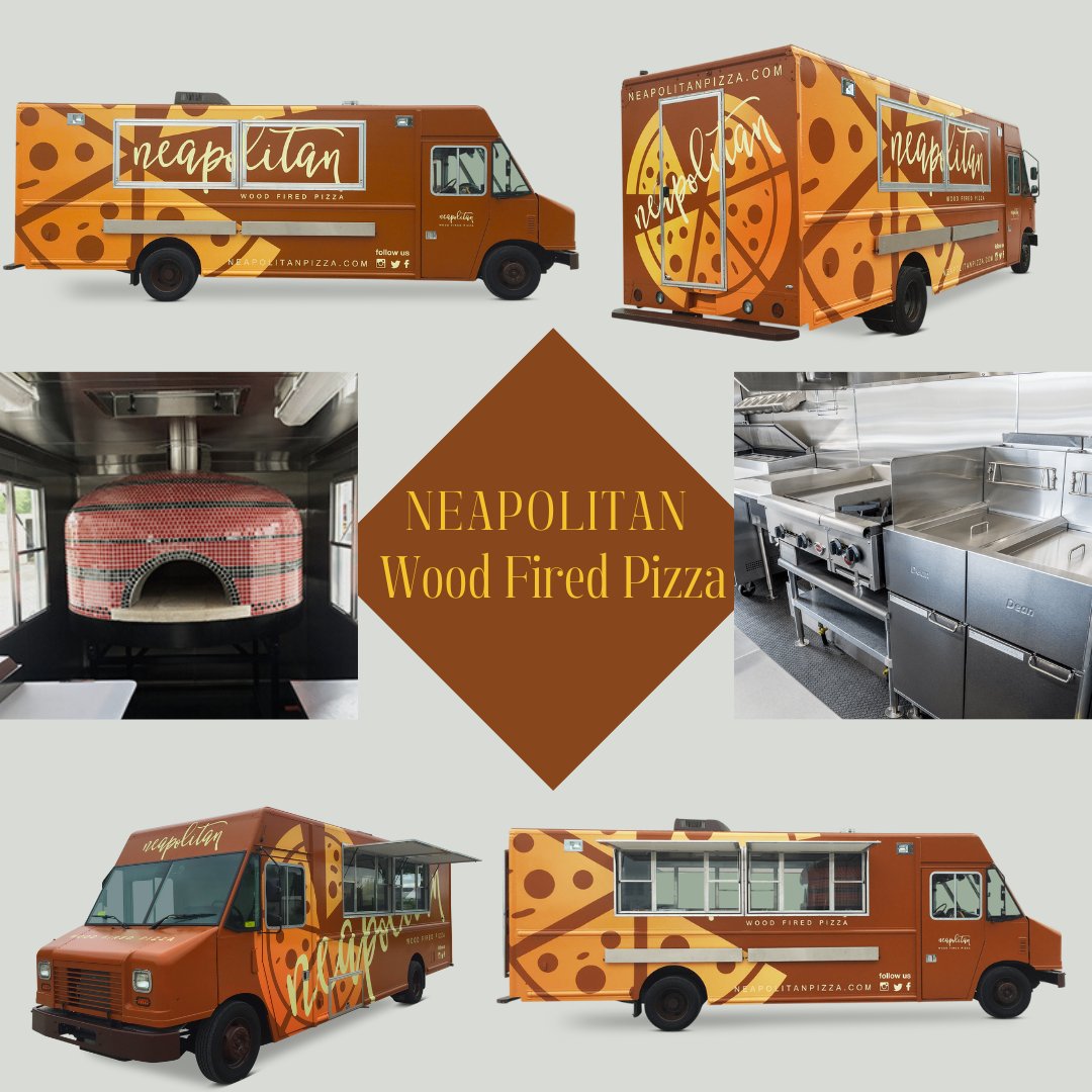Neapolitan Wood Fired Pizza did an excellent job advertising its brand with a custom wrap design!

#FoodTruck #FoodTrucks #FoodTrailers #CustomTrailers  #SpecialtyVehicle #SpecialtyVehicleBuilder #MobileKitchen #FoodTruckBuilder #CustomMobileVehicle #PizzaFoodTruck #PizzaTrailer