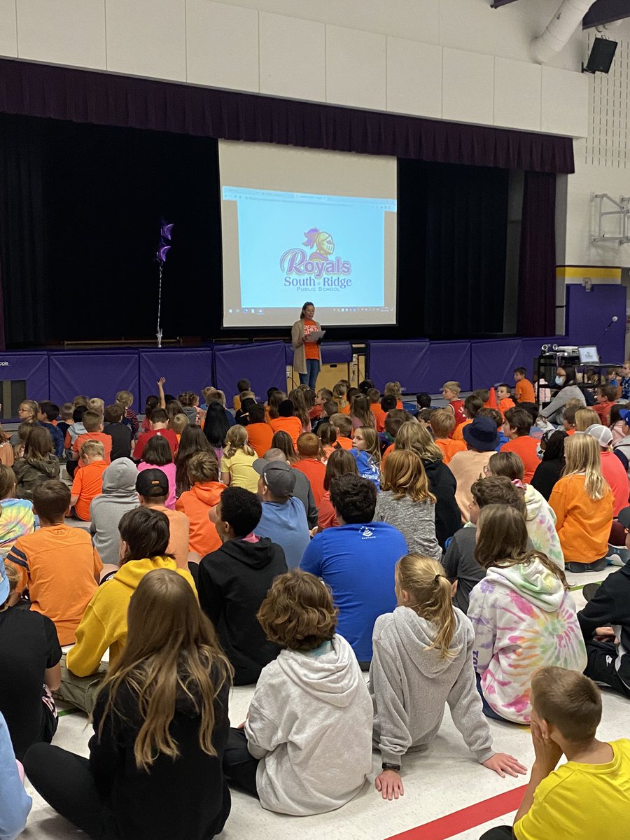 So great to have our whole school together for our first assembly of the year! Thanks to Mr Shelly for organizing.  #tvdsb