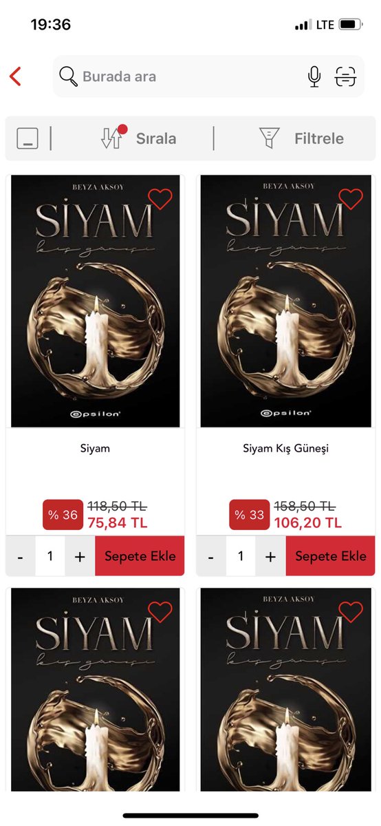 Siyam satışa çıkmıış…
