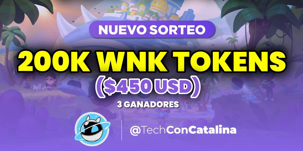 techconcatalina's tweet photo. 💣NUEVO SORTEO💣

Para celebrar el lanzamiento de la venta de sus terrenos NFT, junto a @thewinkies1 sorteamos..

🏆200k $WNK Tokens ($450 usd) para 3 ganadores.

Participa: 👇🏻

1️⃣. Dale like y Re-tweet 
2️⃣. Sígueme a mi y a @thewinkies1 
3️⃣. Únete a : https://t.co/dfGkX5fzmE

🍀 https://t.co/aJ67E1i89J