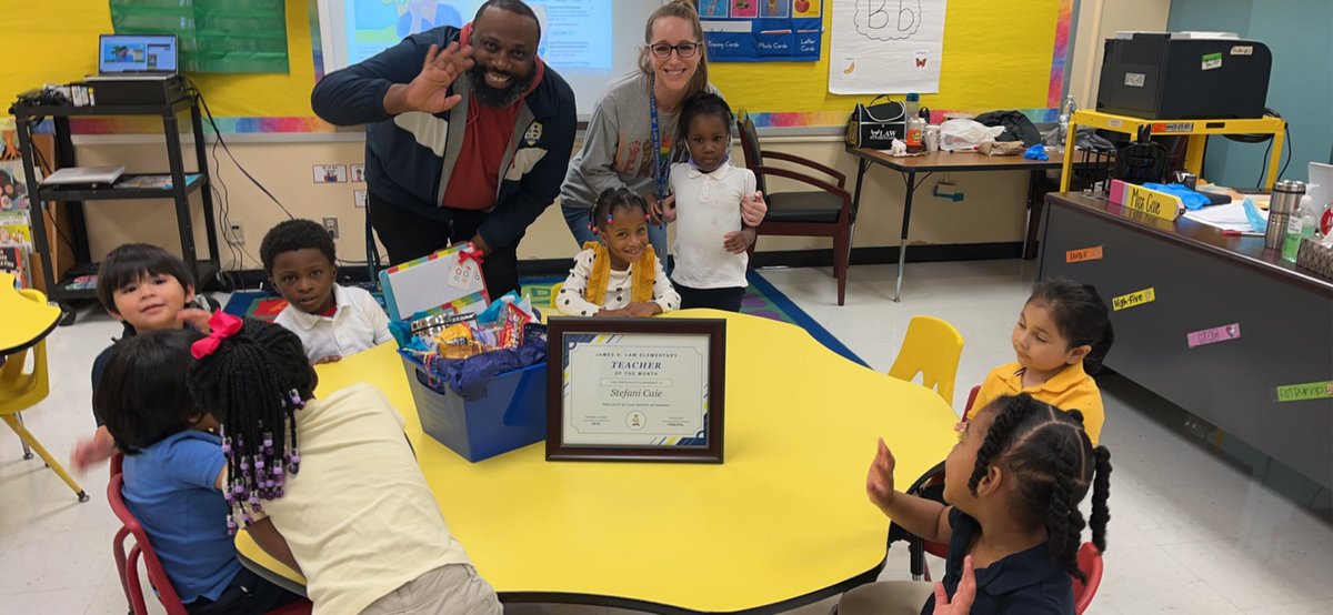 Congratulations to our phenomenal Teacher of the Month Ms. Caie! She goes above and beyond as our PALS teacher and SPED chair. Again, thank you for all that you do! @LawElementary @MrDerrickEstes @MsSimoneHoward @SSaenzPhillips, @ESO1_HISD, @TeamHISD