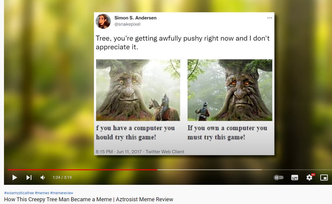 How This Creepy Tree Man Became a Meme