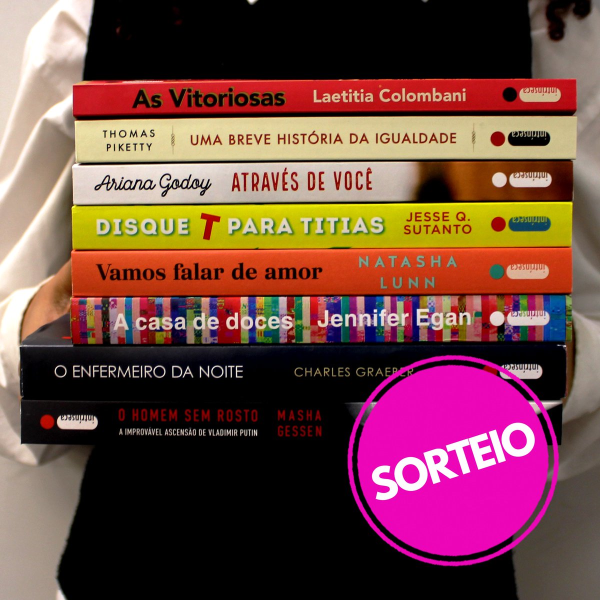 Que tal garantir os lançamentos de setembro da Intrin? 📖
Então se liga no sorteio da semana!

Siga o nosso perfil, dê RT neste post PUBLICAMENTE e preencha o formulário no blog: bit.ly/3dYF6kX

Resultado: 04/10