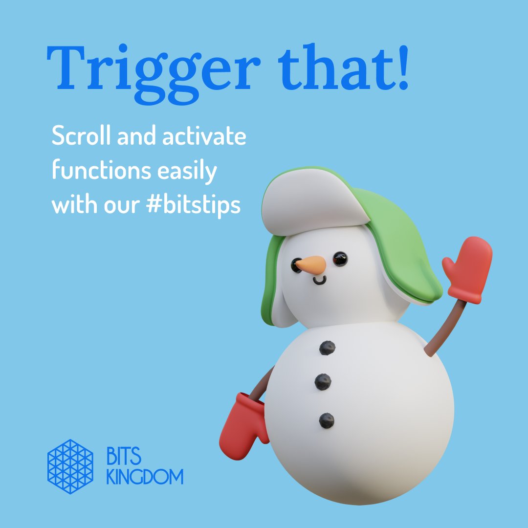 BitsKingdom's tweet photo. If you want to improve your app's user experience, or you need to distract them while loading heavy features, you need to master trigger functionality!
π§΅π
#bitstips #bkhacks #codingtips #100daysofcode #CodeNewbie #devslife #codingtip #programmingtips https://t.co/QaeOH289W6
