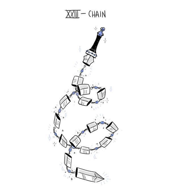 23. Chain - 24. Coral#swordtember2022 #swordtember 