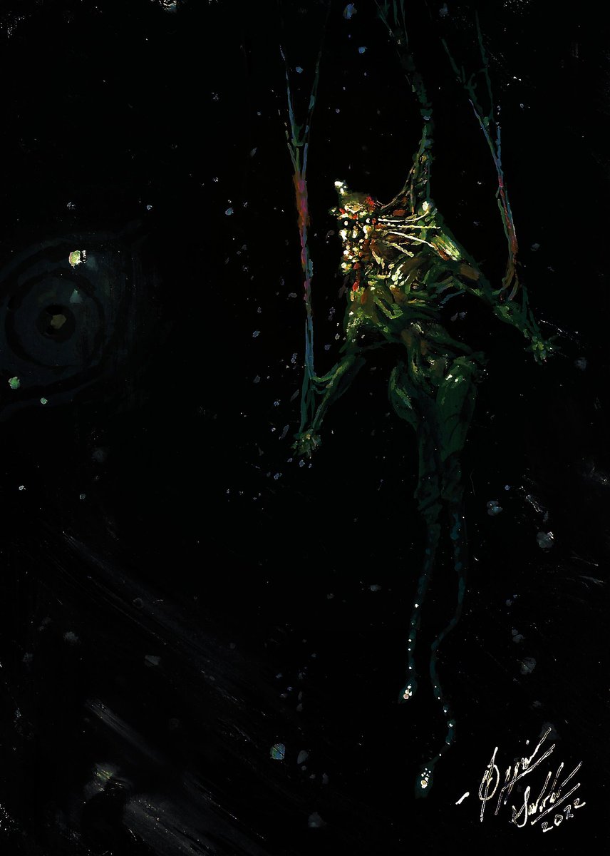 "a mermaid." | gouache on hardboard | personal work | ozzie sneddon