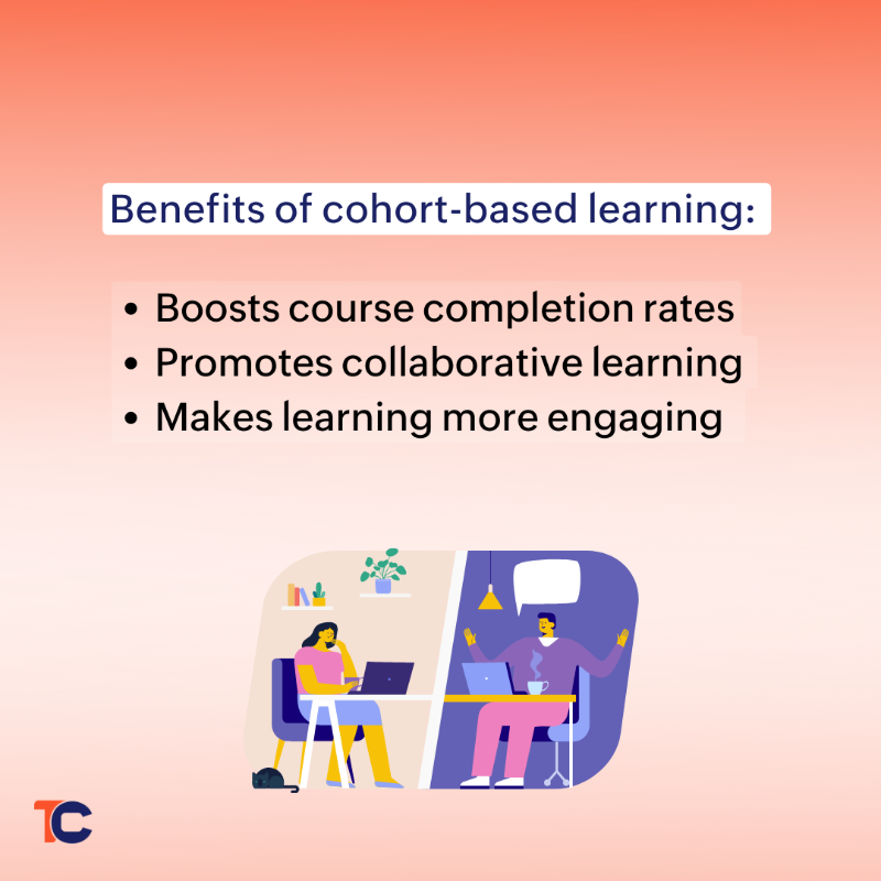 Trainer_Central's tweet photo. Cohort-based learning can cultivate a sense of discipline between learners as they work in groups toward a common goal. It also improves team collaboration, learner involvement, and the overall learning experience.
#onlinelearning #cohort #onlinetrainingplatform #trainercentral