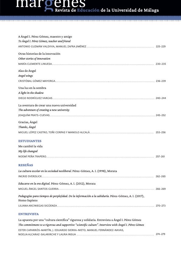Márgenes Revista de Educación tweet media
