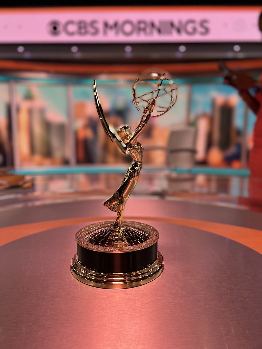AlexisMBravo's tweet photo. I am so grateful to share that the amazing team at @CBSMornings and I have won the Emmy for Outstanding Live Program!! To have worked alongside EP Shawna, Gayle, Tony, and Nate, and the rest of the team for this very special show is a dream I'll forever cherish. https://t.co/R3MjMkLuJV