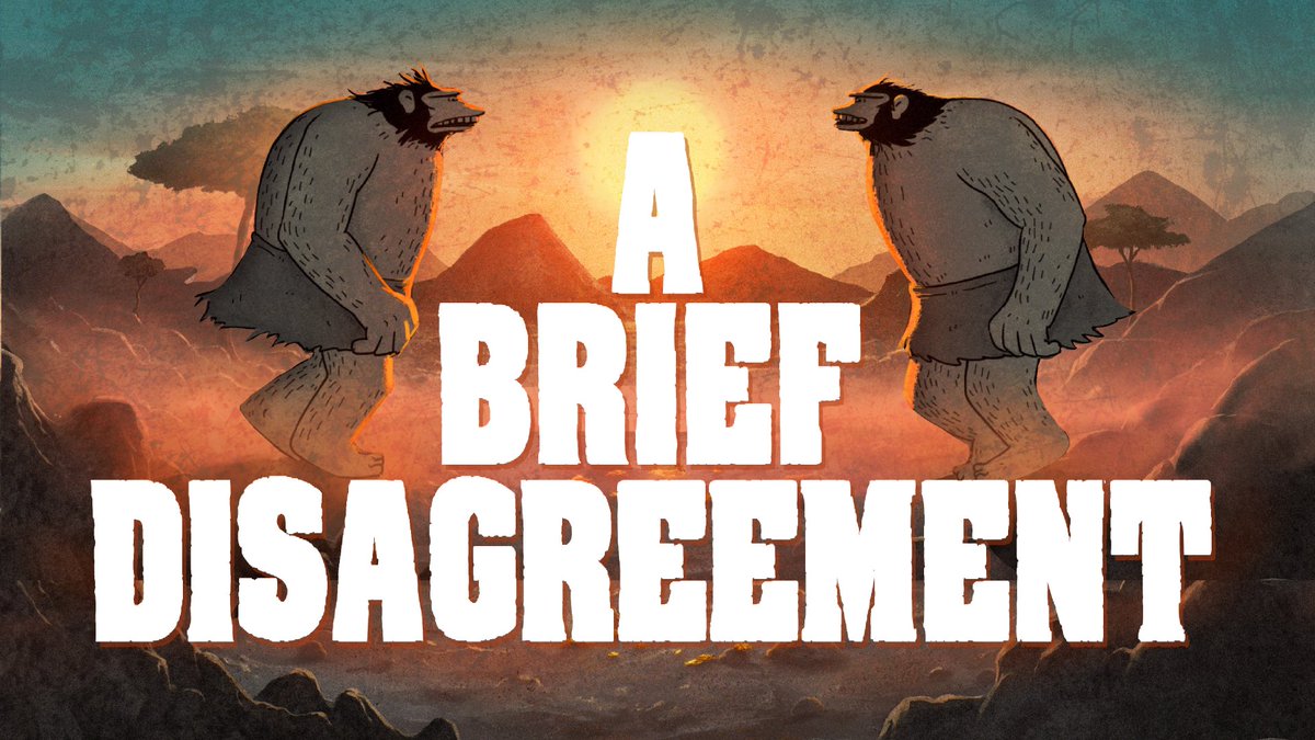 New animation!
'A Brief Disagreement.' A visual journey into mankind's favourite pastime throughout the ages: 
youtu.be/9x7FGbW3IVc